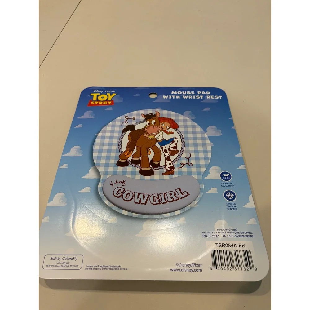 Disney Toy Story Jessie & Bullseye Mouse Pad with Gel Wrist Rest CultureFly NEW